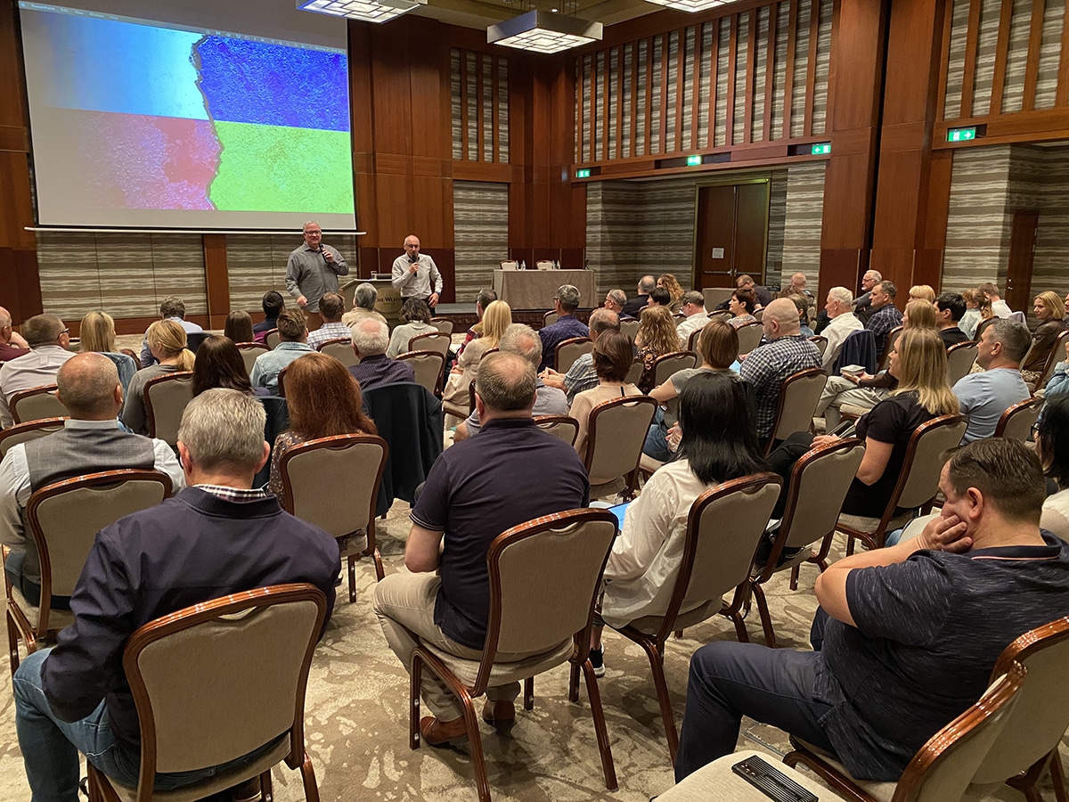 People gathered at the Leadership Summit.