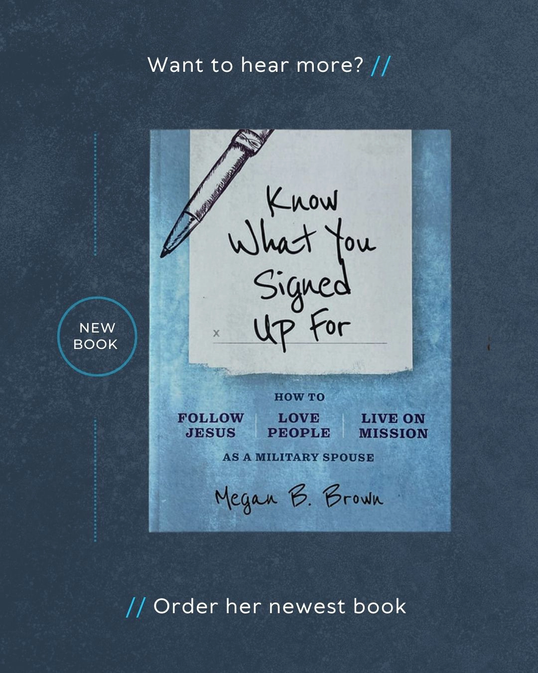 Episode 125 with Megan B. Brown book release cover "Know What You Signed Up For".